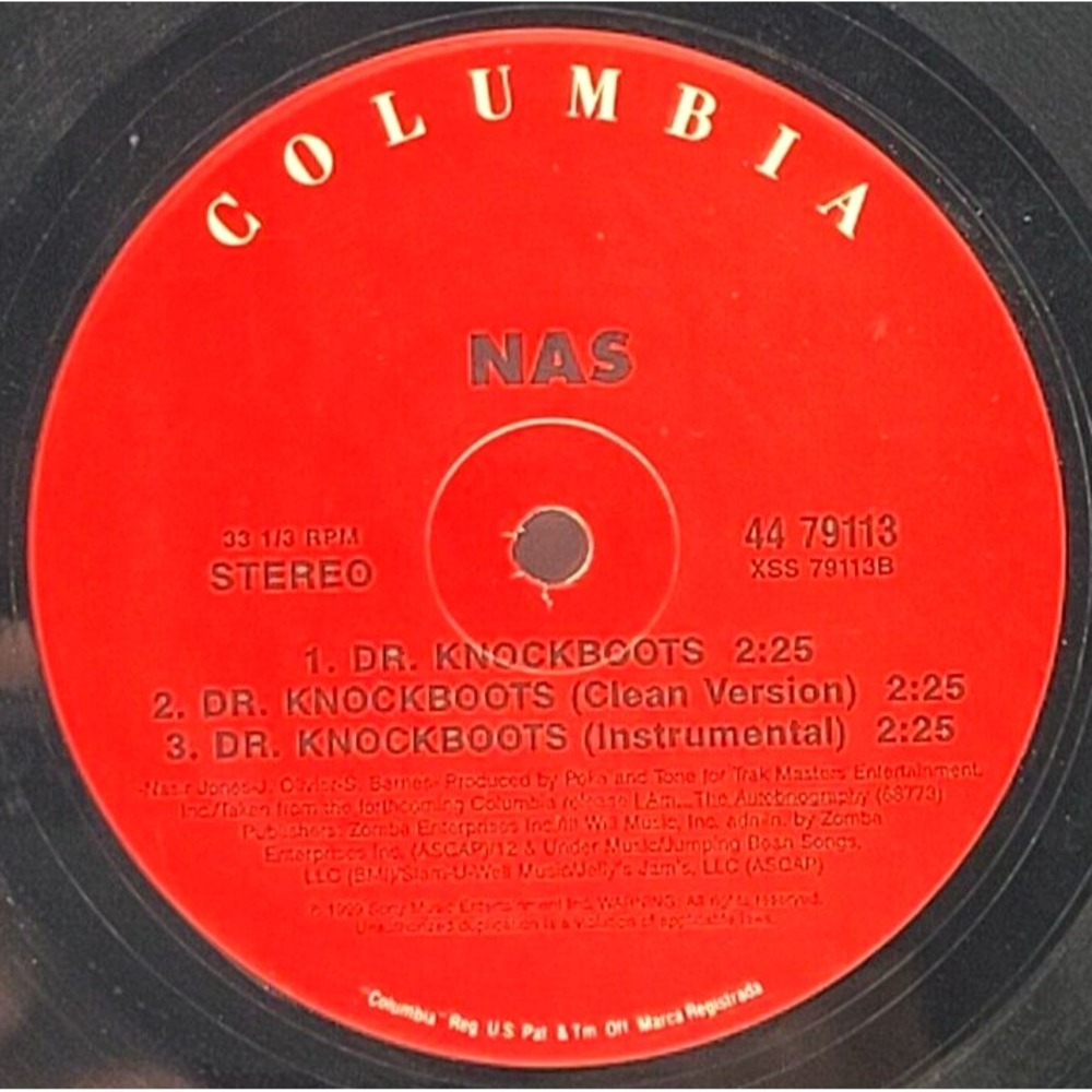 NAS - NAS IS LIKE / DR. KNOCKBOOTS - HIP HOP LP SINGLE